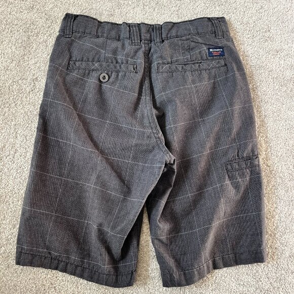 Calvin Klein Boys Dark Gray Striped Chino Shorts Size 14 - Picture 4 of 8